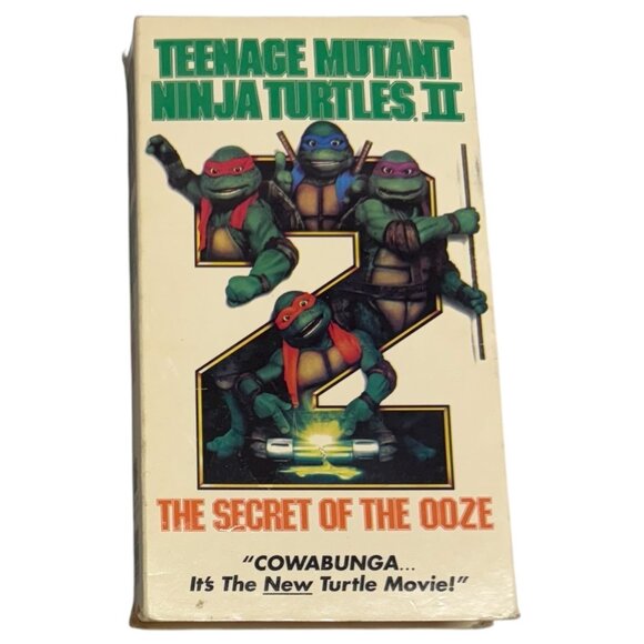 Teenage Mutant Ninja Turtles II VHS Tape The Secret Of The Ooze Movie 1991 - Picture 2 of 7